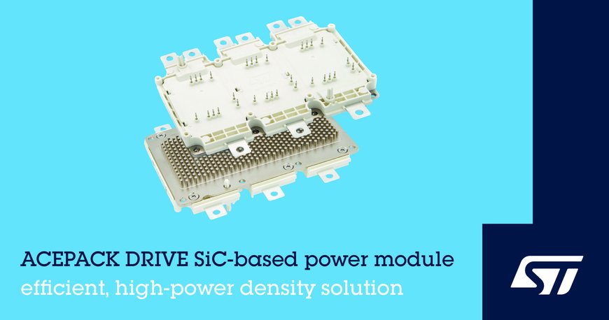 STMicroelectronics boosts EV performance and driving range with new silicon-carbide power modules